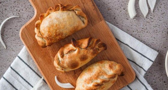 Criollo empanadas en tabla